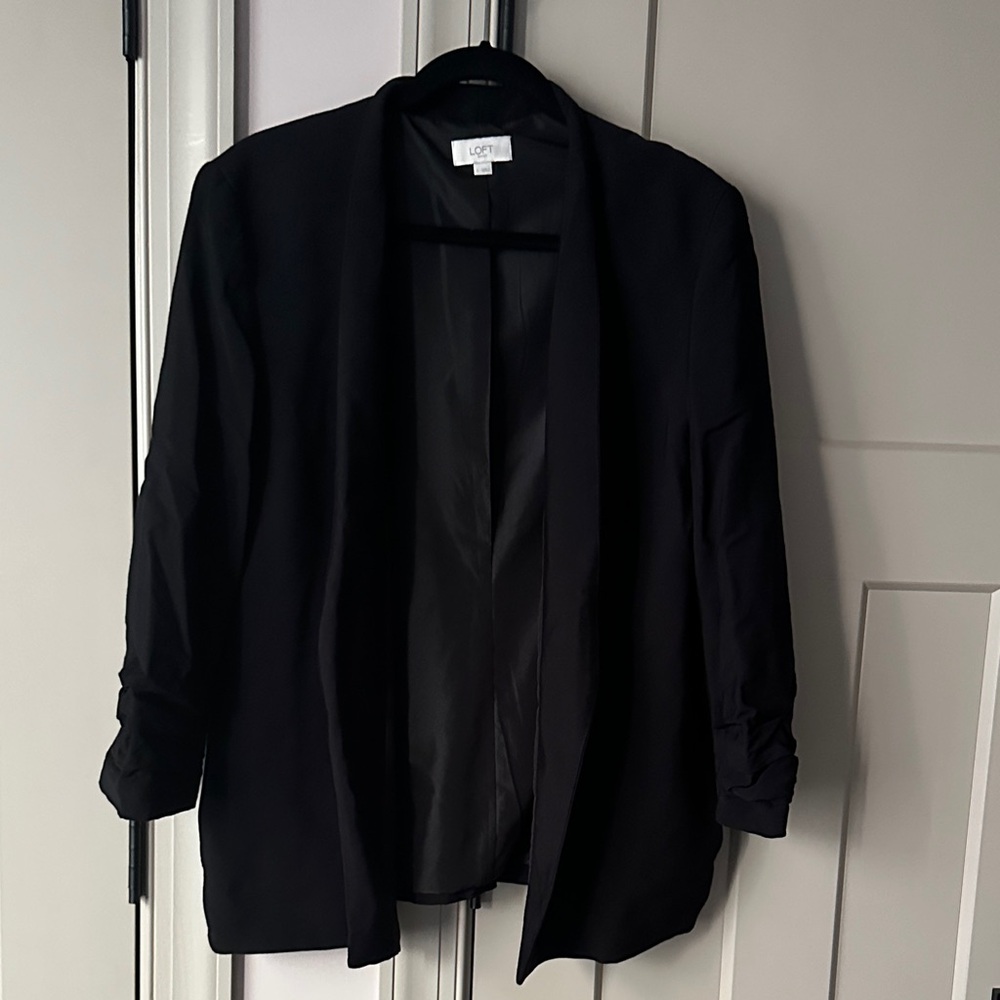 LOFT ruched sleeve Women's Blazer